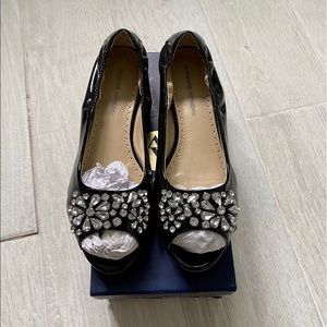 Adrienne vittadini shoes with rhinestone